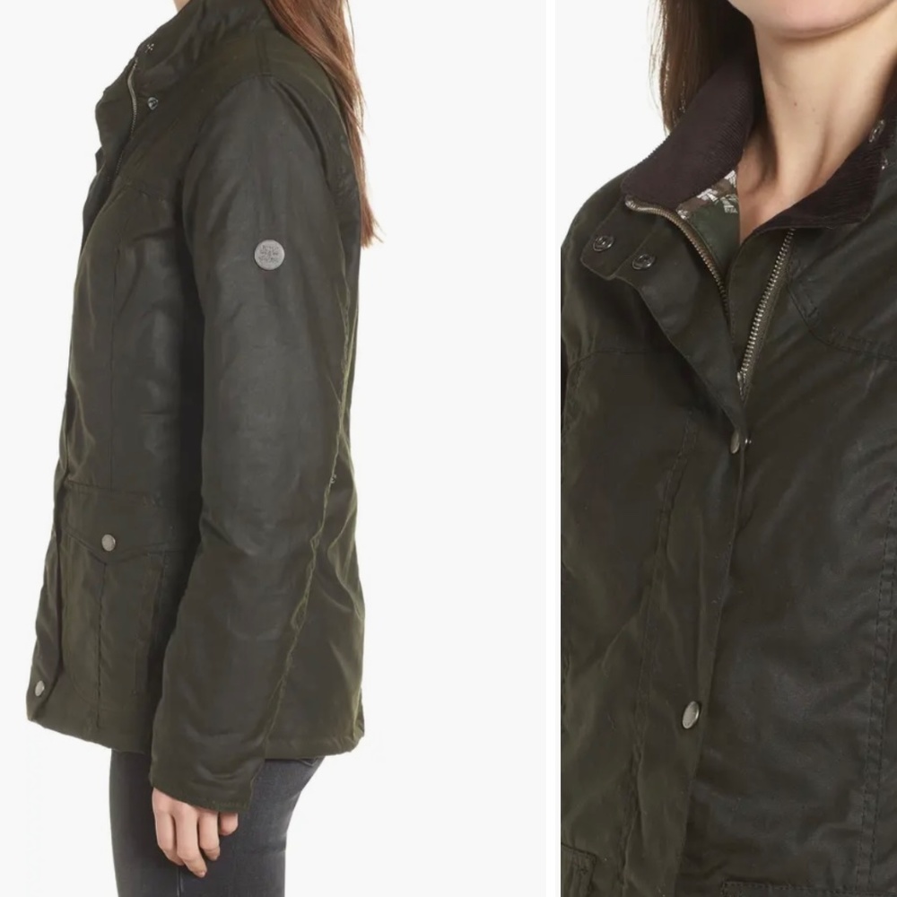 Barbour Sandsend Waxed Cotton Utility Jacket - Picture 2 of 6